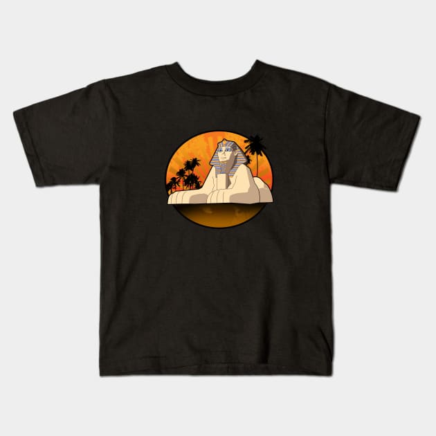 Sphinx Kids T-Shirt by adamzworld